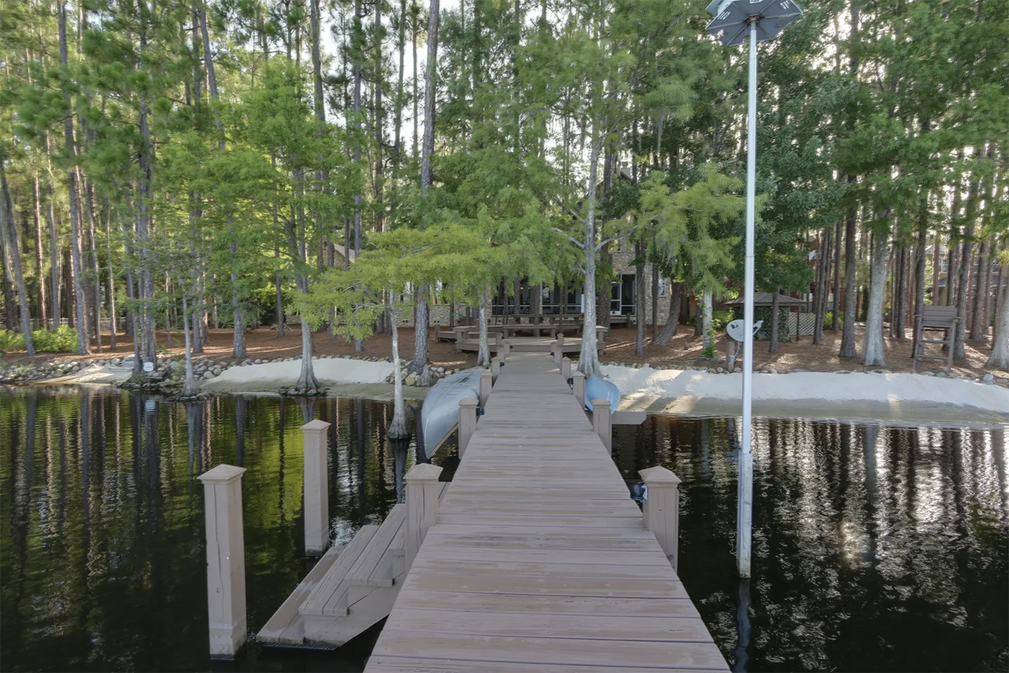 Lakefront setting